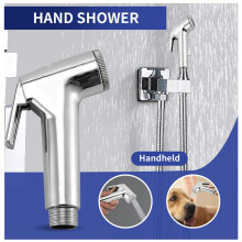TĂŞTe de Douche Portable Douche Toilette Bidet Lavage Jet Shattaf avec Tuyau Ă Ressort