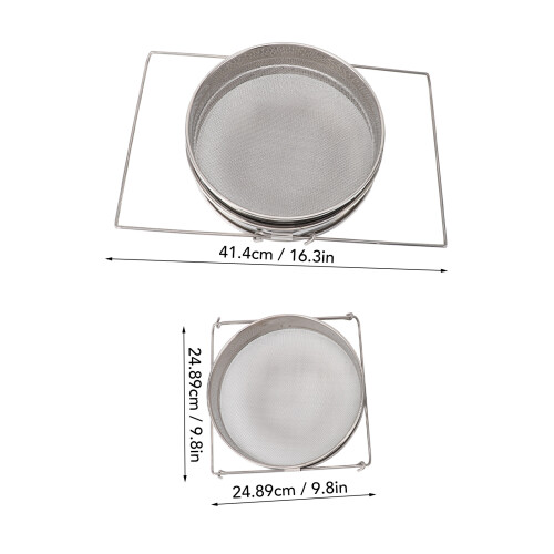 Doppio setaccio per miele SS 958 g 24,89 x 24,89 cm 1