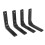 16 PCS Iron Wall Shelf Bracket, 4 x 4 Inch Heavy Duty Shelf Support Bracket Decorative Joint Angle Bracket, Black 2