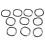 320Pcs Carbon Steel Compression Type Wavy Wave Crinkle Spring Three Wave Washers Assortment Kit 5