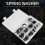 320Pcs Carbon Steel Compression Type Wavy Wave Crinkle Spring Three Wave Washers Assortment Kit 9
