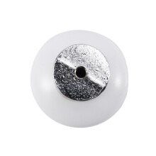 3 x Ceramic Door/Wardrobe/Cabinet/Cupboard Knob Handle Drawer White
