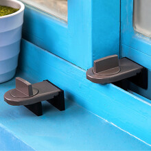 4 Pcs Sliding Sash Stopper Cabinet Locks Straps Window Sliding Lock Doors Sliding Door Proof Security Lock Stopper Wedge