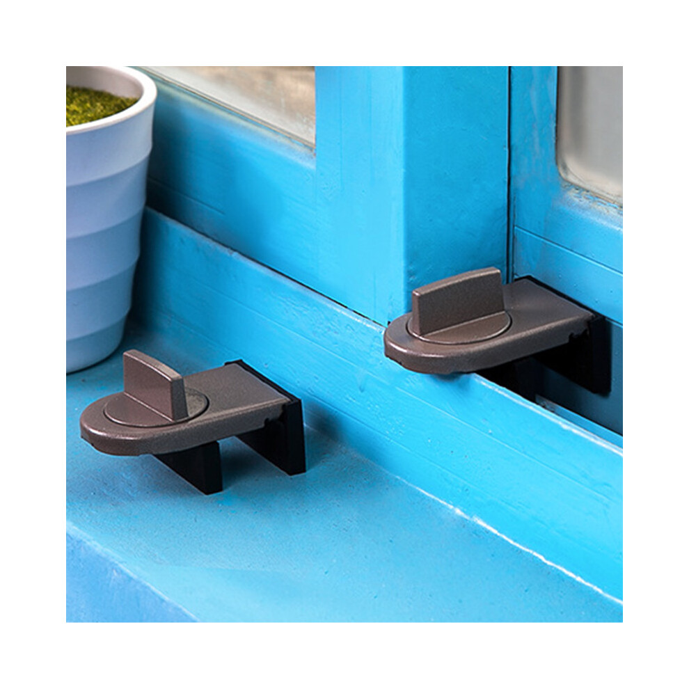 4 Pcs Sliding Sash Stopper Cabinet Locks Straps Window Sliding Lock Doors Sliding Door Proof Security Lock Stopper Wedge