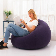 3X Großes Aufblasbares Sofa, Stuhl, Sitzsack, Beflockung, PVC, Garten, Lounge, Sitzsack, GartenmöBel, Camping, Rucksackreisen (A)