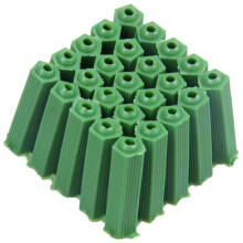 2000 Pcs Green Masonry Screw Fixing Wall Anchor Plugs 6mm x 27mm
