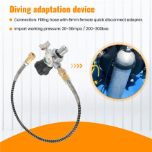 M18X1.5 Thread 4500Psi SCBA Valve Regulator Fill Station Hose for PCP Air Tank