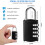 Combination-Padlock 4-Digit-Gym-Locker-Lock - 4 PCS Resettable Combo Lock for Toolbox School Employee Locker 1