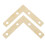 80 Pcs 51mm Flat Corner Right 90º Angle Bracket Repair Plate Fixing Brace 4