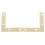 80 Pcs 51mm Flat Corner Right 90º Angle Bracket Repair Plate Fixing Brace 5