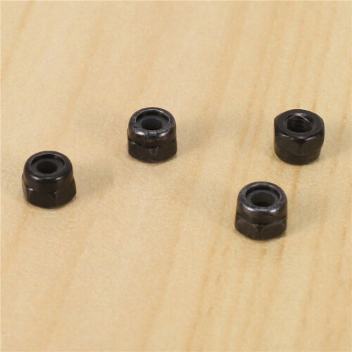 M2 Zinc Plated Nylock Nylon Insert Hex Lock Nuts Black 250Pcs 2