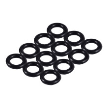 Black 9MM x 2.0mm Rubber Seals Oil Seal O Rings 72 PCS