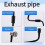 PAB12108125 Engine Exhaust Pipe Vent  Hose for  Cayenne 2019 4M0121081CT 6