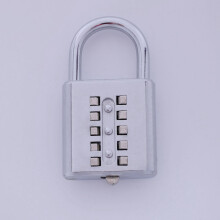 5X Anti-Theft Button Combination Padlock Digit Push Password Lock Zinc Alloy Security Lock
