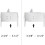 1 Pack Silver Sneeze Guard Clamp Support Office Desk Partition Holder Adjustable Table Securing Screen Clip 4