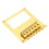 Pont Telecaster doré à 6 cordes, trous pour double micro 14