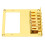 Pont Telecaster doré à 6 cordes, trous pour double micro 16