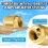 2PCS 1 Inch NPT Female Thread Spring Check Valve, Solid Brass Non Return One Way Horizontal Check Valve for Well, Pump 4