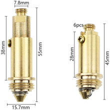 12 PCS Sink Plug Replacement Basin Bath Waste Click Clack Spring Brass Plug Bolt for Kitchen Sink Bath Tub Drain Stopper