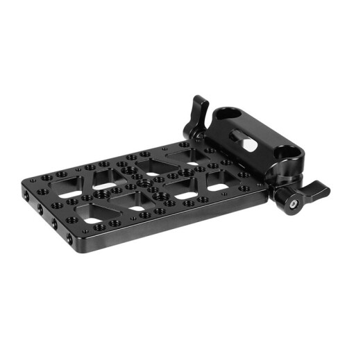 Wedge Plate Quick Release Base Plate with 15mm Rod Clamp for Camera Power Adapter, Shoulder Kit Accessories 1