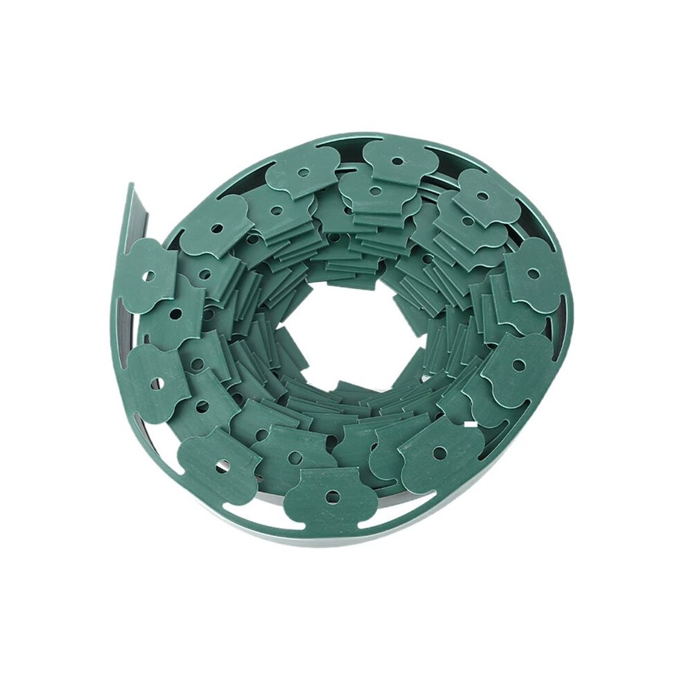 5X5cm 10M Landscape Edging Length No Digging Garden Edging Kit Include 30 Spikes Yard Edging Fence Green Saudism
