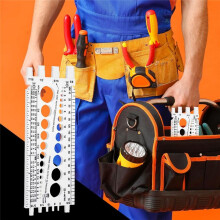 Bolt Nut Thread Inch&Metric Thread Tester Bolt Gauges Metric Size Gauge Tester Measuring Tool for Measuring Bolt Screw-B