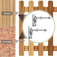 Robuste Torscharniere für Holz- und Metalltore, 8-Zoll-J-Bolzenscharnier, 2er-Pack - Ideal für Bauernhof- und Scheunentore