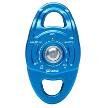 CAMNAL 35KN Double Pulley Twin Sheave Rope Pulley for Outdoor Rope Tree Climbing Caving Climbing Hauling Dragging Lifting