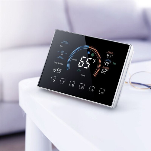 Thermostat for Home, WiFi Programmable Digital Thermostat,  Saving, C-Wire Adapter Included, DIY Install 1