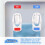 Water Dispenser Replacement Push Type White Plastic Tap Faucet 2 Pcs 6