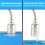 2PCS Fully Automatic Water Level Control Float Valve, Stainless Steel  Floating  Valve -1/2In side Water Intake 3