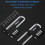 Combination Padlock Outdoor, Waterproof Heavy Duty Padlock with Code, Multifunctional Adjustable Long Padlock- Black 3