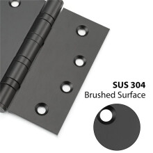 Cerniere per Porte da 4 Pollici in Acciaio Inossidabile Nero per Porte Esterne Cerniere per Porte con Cuscinetti a Sfera 4 Pollici X 4 Pollici