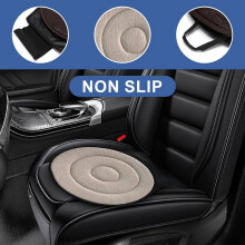 2pcs 360 Rotating Cushion,15.7in Cushion for Car ,Swivel for Elderly for Home, Office Chairs Red
