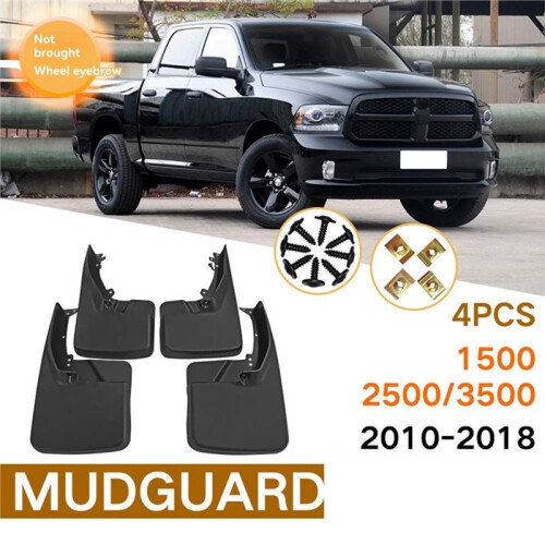 Car MudGuards  Guar Mud Guards Flaps Mud- for  Ram 1500 2500 3500 2010-2018 1
