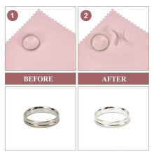 100PCS Jewelry Cleaning Cloth,Professional Polishing Cloth Individually Wrapped, Silver Polishing Cloth 3.15X3.15in