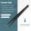 Black Metal Straight  Tip Tweezer 2