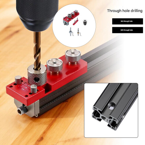 1 Set Professional Aluminum Profile Drilling Positioner Kit-H. 2