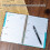 2026 Daily Planner Organizers Notebook-Pink and white flowe 3
