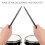Pair of 5A Drumsticks Nylon Stick for Drum Set  Professional Black 2