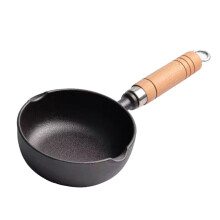 Cast Iron Pot Non Stick Frying Pan 11 x 4cm Even Heating Kitchenware