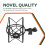 Microphone Shock Mount Support RéGlable Support de Microphone D'Enregistrement Support en MéTal Support de Microphone Pod (Noir) 10
