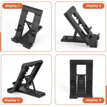 Desktop Tablet Computer Stand Multi-Stage Foldable Portable Desktop Student Learning Machine Stand for (Black)