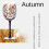 2St Autumn Tree Vinglas - HöStfäRger - LöV Av RöTt, Gult, Orange - HandmåLat - HöStlöV 3
