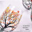 2St Autumn Tree Vinglas - HöStfäRger - LöV Av RöTt, Gult, Orange - HandmåLat - HöStlöV 4