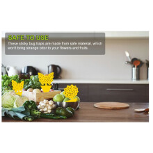72 Peça Armadilhas Pegajosas para Moscas de Frutas Armadilhas para Mosquitos Fungos Armadilhas para Insetos para Plantas Cozinha Interior Exterior