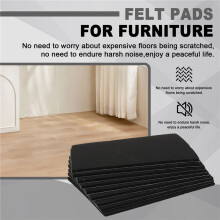 9 Pieces 8 inch x 6 inch x 1/5 inch Furniture Pads Self Adhesive, Cuttable Chair Pads, Anti Scratch Floor