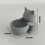 Pot de fleur de plante charnue d'océan de chaton en-Gris 4