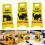3Pcs Funny Cats Vomit Caution Signs Humorous Double-Sided-C 3