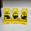 3Pcs Funny Cats Vomit Caution Signs Humorous Double-Sided-C 5